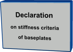 Declaration  on stiffness criteria  of baseplates